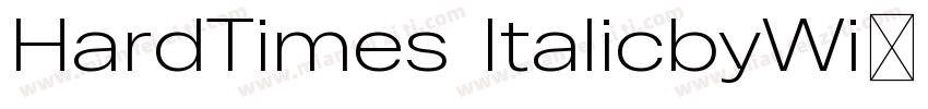 HardTimes ItalicbyWi字体转换